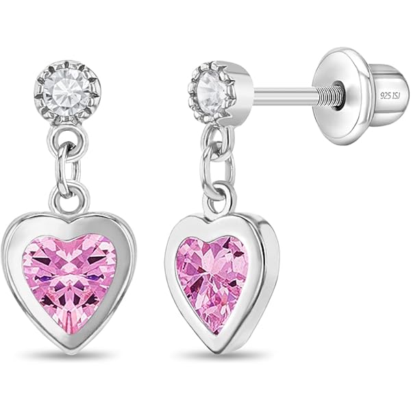 Amazon.com: 925 Sterling Silver Girl's Pretty Flower Dangles