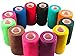 Prairie Horse Supply 6 Rolls Assorted Self Adhesive Bandage Wrap 4 Inch Elastic Cohesive Vet Tape for First Aid, Medical, Sport & Animals Wound