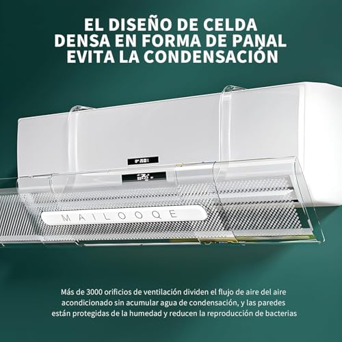 Deflector de Aire Acondicionado Ajustable, Escudo Deflector de Aire Acondicionado, ala Ajustable
