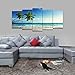 Wieco Art 5 Piece Large Modern Contemporary Ocean Sea Beach Giclee Canvas Prints Artwork Gallery Wrapped Seascape Pictures Paintings on Canvas Wall Art for Living Room Bedroom Home Decorations L