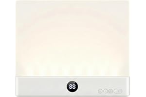 Flat Book Light, Rechargeable LED Page Reading Light with 3 Colors & Timer, Portable Clear Panel Plate Lamp for Night Reading