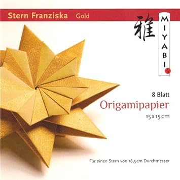 Origami Stern Franziska Mit Anleitungdeutsch Gold Amazon