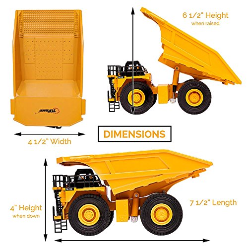 Top Race Diecast Heavy Metal Construction Toy Tractor 140 Scale (Dump