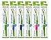Preserve Eco Friendly Adult Toothbrushes, BPA Free, Made in The USA from Recycled Plastic, Lightweight Toothbrush in Travel Pouch, Medium Bristles Tooth Brush, Colors Vary, 6 Pack