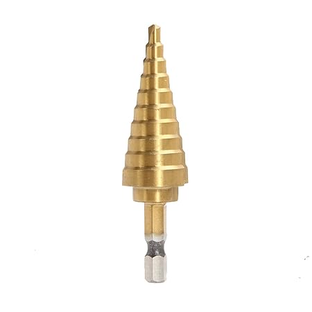 Generic Hex Titanium Step Cone Drill Bit Hole Cutter 4-22MM HSS 4241 For Sheet Metal Wood Drilling Tools