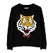 ROLECOS Unisex Tiger Shirt Long Sleeves Blouse Top Anime Cosplay Costumes S