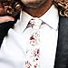 DAZI Men's Skinny Tie Floral Print Cotton Necktie, Great for Weddings, Groom, Groomsmen, Missions, Dances, Gifts.