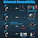 PS4 Gaming Headset with Mic for PC, Xbox One S, Laptop, Mac, Stereo Over Ear Gamer Headphones with Microphone LED Lights, Noise Cancelling for Computer, Ipad, Smartphone, Nintendo Switch – Bluethumb 1