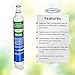 Aqua Fresh 4396701 Refrigerator Water Filter Replacement Compatible with 4396701 Replacement for 9915, EDR6D1, RWF2000A, LC200V, RWF1021, Filter 6, WFL200, 4396702, EFF-6001A (1 Pack)