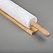 Creative Home White Marble Rolling Pin with Wooden Cradle