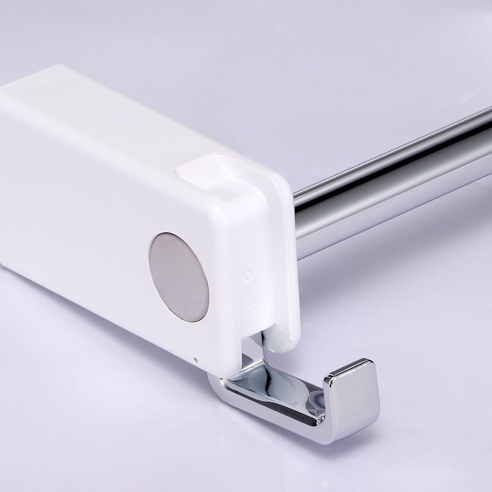 CRW Chrome Bathroom Toilet Paper Roll Holder Tissue Hanger with Towel Robe Hook