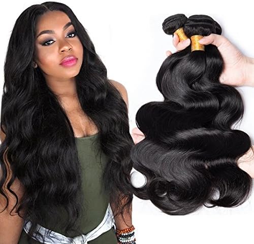CLAROLAIR Brazilian Hair Bundle Brazilian Body Wave Bundles Vigin 100% Virgin Unprocessed Human Hair Weave Hair Extension Natural Color (100+/-5g)/pc Mixed Length 8-28 Inch (10 12 14 Inch)