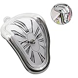 WantGor Desk Clock Novelty Melting/Time Warp Clock for Kitchen Bedside Bathroom