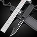 Gift Pro 2 Pcs D&S Dive Knife - Tactical/Scuba Diving Sharp Blade with ABS Sheath and Adjustable Leg Elastic Strap (Silver)