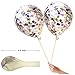 Confetti Balloons Birthday Party - 15 Pack 15 '' ( Mouth Piece Included ) Round Clear Latex Free Balloon, Glitter Balloons for the Gift, Wedding, Party Decorations