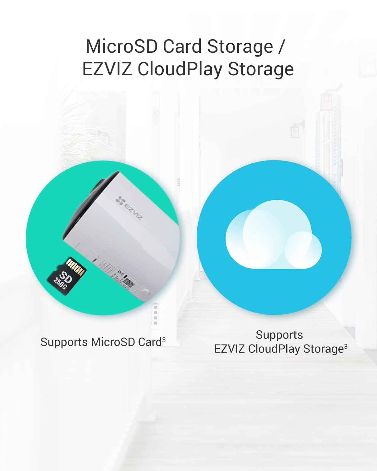 EZVIZ 2MP Battery Surveillance Camera, Wireless WLAN IP Outdoor Camera with 5200 mAh Battery, AI Person Detection, Colour Night Vision, 2-Way Audi, CB3 Kit with Solar Panel