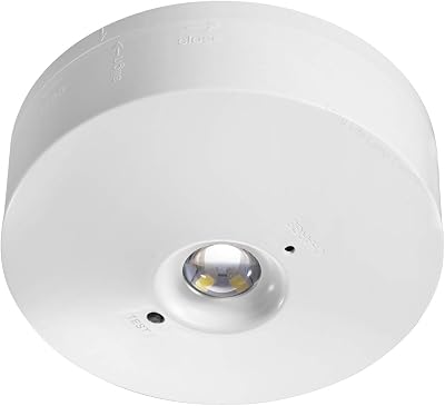 Long Life Lamp LED Round Emergency Light Ceiling Flush Mount Maintained Non