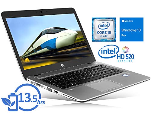 HP EliteBook 840 G3 (8DZ57UT) Laptop, 14″ FHD Display, Intel Core i5-6300U Upto 3.0GHz, 8GB RAM, 256GB SSD, VGA, DisplayPort, Card Reader, Wi-Fi, Bluetooth, Windows 10 Pro