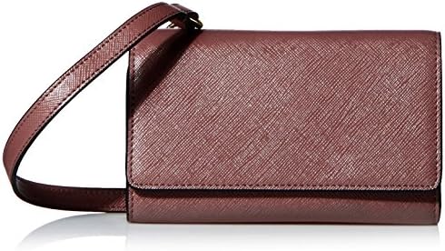 SOCIETY NEW YORK Women's Wallet with Cross-Body Strap, Bordeaux