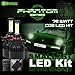 72W 8000LM US BridgeLux COB LED Chip Headlight Conversion Kit - White 6000K Replace Halogen Bulbs - Fog Light Bulbs - 5202