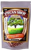 Native Pecan Halves, Family Recipe Crispy, Soaked and Dried with Sea Salt, 4 Oz. With Stand-up Resealable Bag