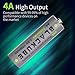 Powerful 4A High Out Put & High Capacity 1700mAh-USB Rechargeable AA Batteries - Double A Lithium/Li-ion Battery 1.5V for Better Compatibility - Quick Charge with 2 Hours by Blackube(4-Pack AA)
