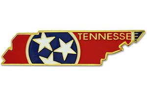 PinMart State Shape Flag Lapel Pin