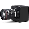 MOKOSE 4K@30fps USB Camera with 6-12mm Varifocal Manual Lens Webcam UVC Free Drive Compatible Windows Mac OS X Linux