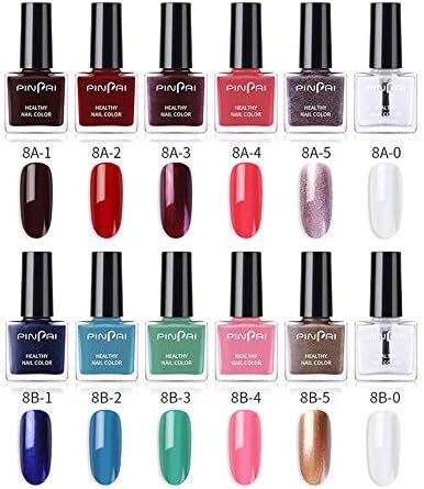 Micup Nail Polish Set Easy Peel Off & Quick Dry Eco-Friendly Water Based Nail Polish Collection for Women, Teens, Kids with Top Coat/Base Coat, Professional Kits- 10colors+2base/top Coat
