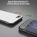 BASSTOP 4.7-Inch Super-Slim Anti-Slip Grip Carbon Fiber Hybrid Rubberized Full Body Protector Cover Premium Flexible Soft TPU Case for Apple iPhone 7 - White 4.7