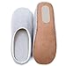 RelaxedFoot Slippers | Organic Cotton & Memory Foam | 1 Pair with Storage Bag (Large, Blue)