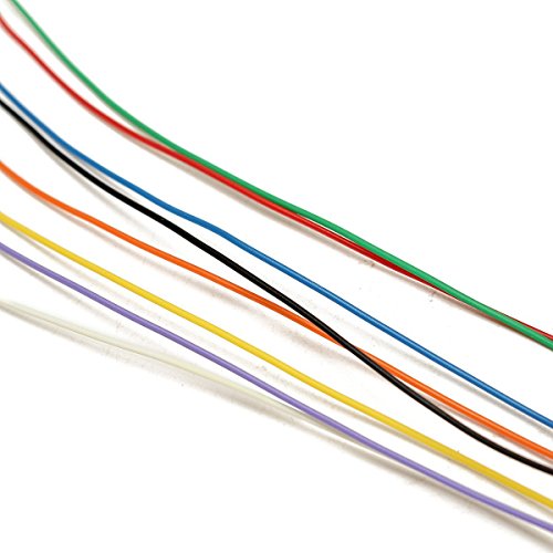HuaHuiYuan Colored Insulation Cable B-30-1000 250M 30 AWG 8-Wire Test Wrapping Wire, Tinned Copper Solid Cable - Thumbnail 3