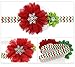 ZOONAI Baby Girl Christmas Headbands Infant Flower Bow Hair Bands Accessories