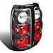 Spec-D Tuning Black Tail Lights Compatible with 2003-2006 Chevy Silverado 1500/1500HD/2500/2500HD, 2004-2006 Chevy Silverado 3500, 2007 Chevy Silverado Classic, Left + Right Pair Assembly