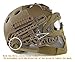 Myheartgoon NEW development Tactical Fast Helmet with Tactical Mask with Goggle for Airsoft Paintball (TAN)