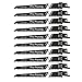 10 Piece 6-Inch Sawzall Pruning Blades, Wood Cutting Reciprocating Saw Pruning Blades, HCS Top Material Wood Sawzall Blades Pruning For Cutting Softer Materials Wood Laminated Chipboard & Plastics
