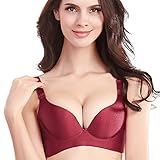 InsBuy Women's Wirefree Seamless Push-up Smoothing Bra