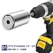 Universal Socket - JCHIEN Professional Multi-Function Ratchet Wrench Power Drill Adapter 7mm-19mm Universal Sockets Repair Tools Gifts for Men Him Husband Dad Father DIY Handyman Women