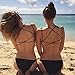 Toraway Underwear, Women Crop Tops Strap Vest Cut Out Shirt Beach Tank (Black)