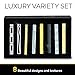 Tie Clip Gift Set by TMB Innovations | Men's Luxury 8pc Tie Clip Gift Set, Stainless Steel Tie Clips, Variety Set - Quality Black Gift Box