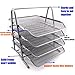 HAODE FASHION 4 Tiers Steel Mesh Document Tray