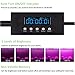 Grow lights 60W LED Plant Light Strips, MIXC 2019 Upgraded Version Growing Lamp with Timer 24 hours Cycling 5 Dimmable Levels Red/Yellow Full Spectrum for Plants Succulent Seedling with Gifts [4-Pack]