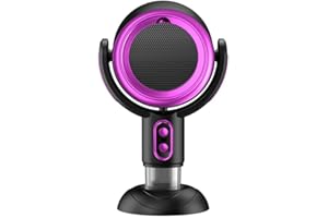 QWEZXO PuffHide Purifier & Oil Smoke Away Purifier Fan Portable Rechargeable Adjustable Angle Puff Hide Smokeing Fan, Tabletop Kitchen PurifierFilters for Removes Odor(Black Purple)