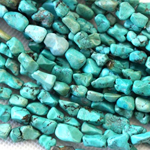 Natural Turquoise Gemstone Beads 6-8mm Nuggets Free Size Chips Semi Precious Beads for DIY Jewerly Making Beads
