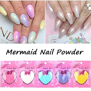 Amazon Com Mermaid Effect Chrome Pigment Powder 10g Bag Laser