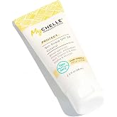 MyCHELLE Dermaceuticals Sun Shield SPF 28 Coconut (2.3 Fl Oz) - Soothing Reef Safe Sunscreen with Vitamin E and Aloe - Travel Size Zinc Sunscreen for Face and Body