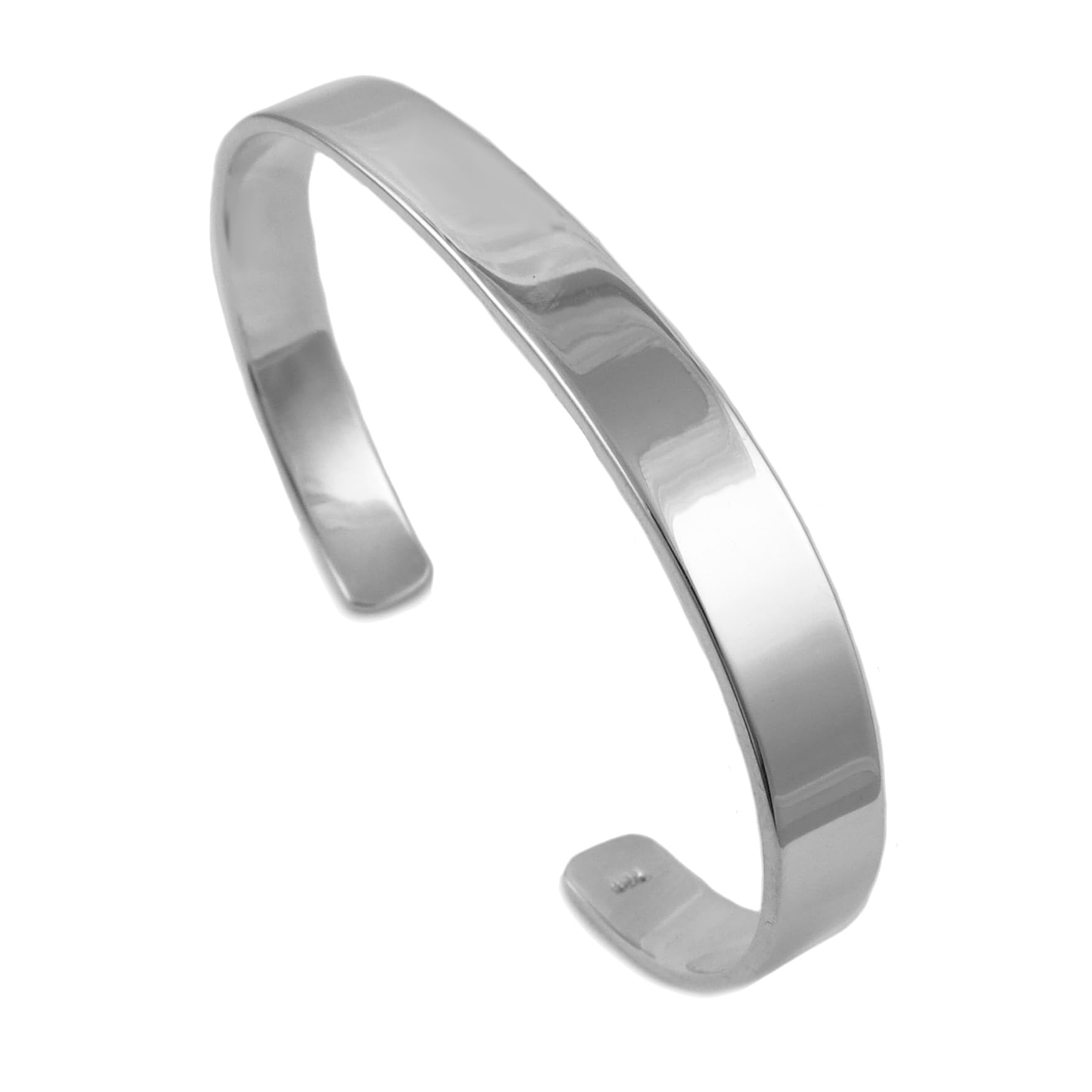The Mexican Collection Hallmarked Solid 925 Sterling Silver Polished Bracelet Cuff Handmade Jewellery