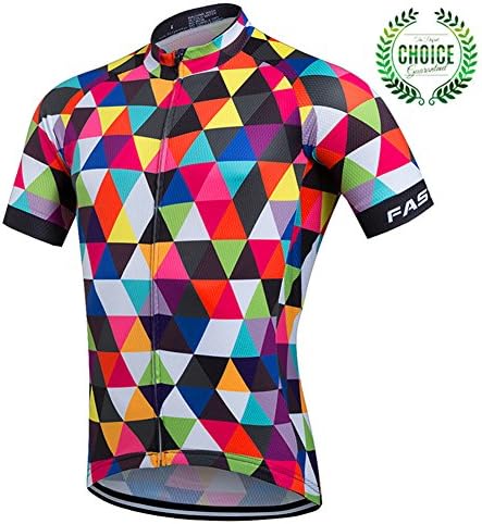 Cycling Jersey For Men, Men's Mountain Biking Jersey, 2018 Bike Shirt Jacket Mesh Short Sleeve, Breathable, Comfortable, Quick Dry, MTB Road Cycle Bicycle Top