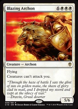 Magic: the Gathering - Blazing Archon (058/351) - Commander 2016