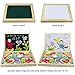 jerryvon Wooden Puzzle Montessori Toys Magnetic Drawing Board Double Side Multifunctional Jigsaw Toys Early Education for Kids Boys Girls Over 3 Years Old